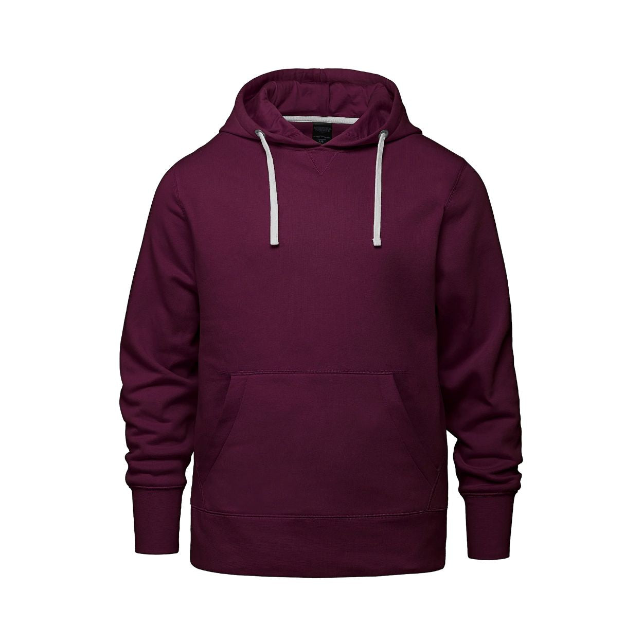 Burgundy sweater on a white background
