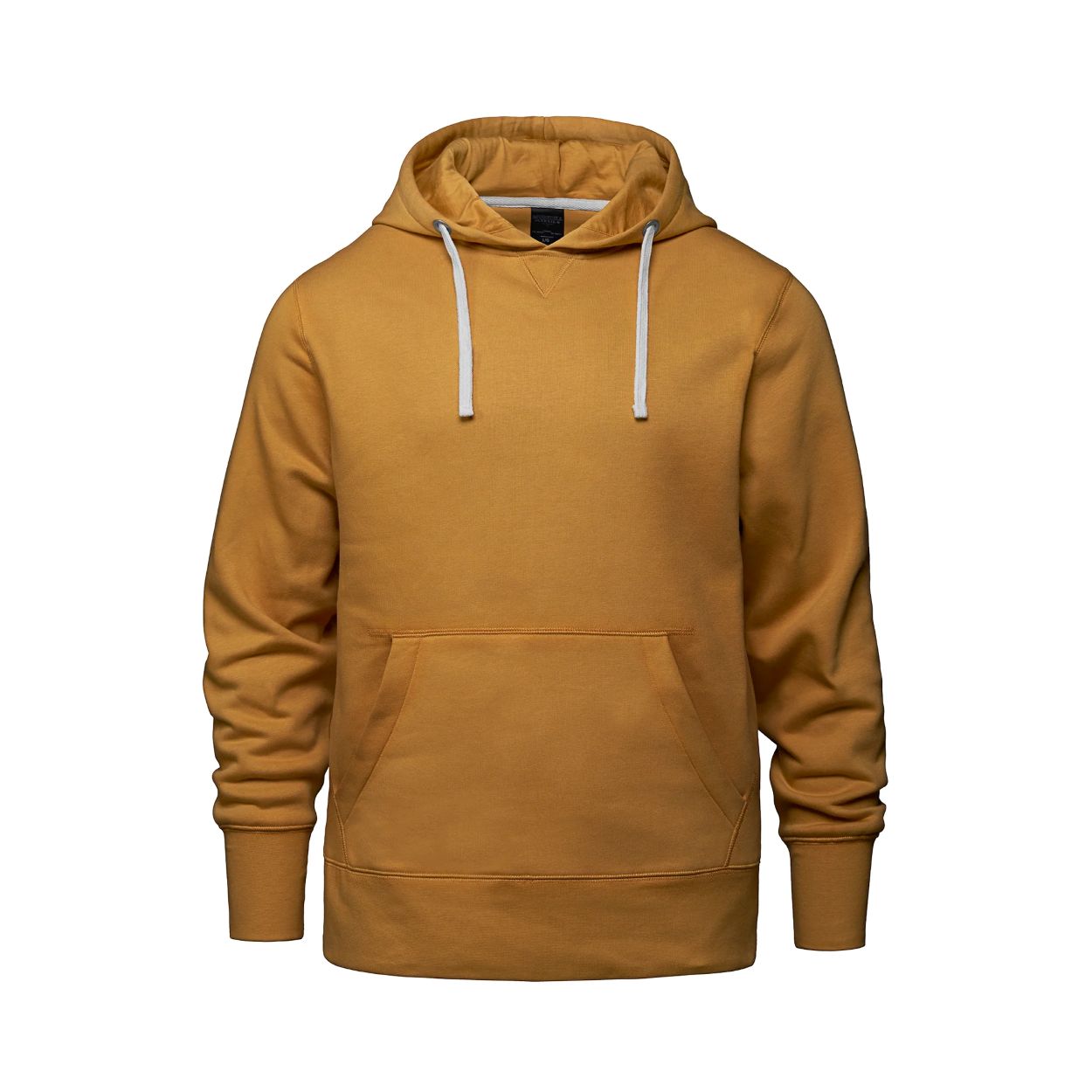 Gold sweater on a white background