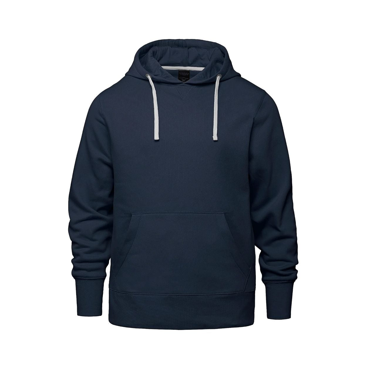 Navy sweater on a white background