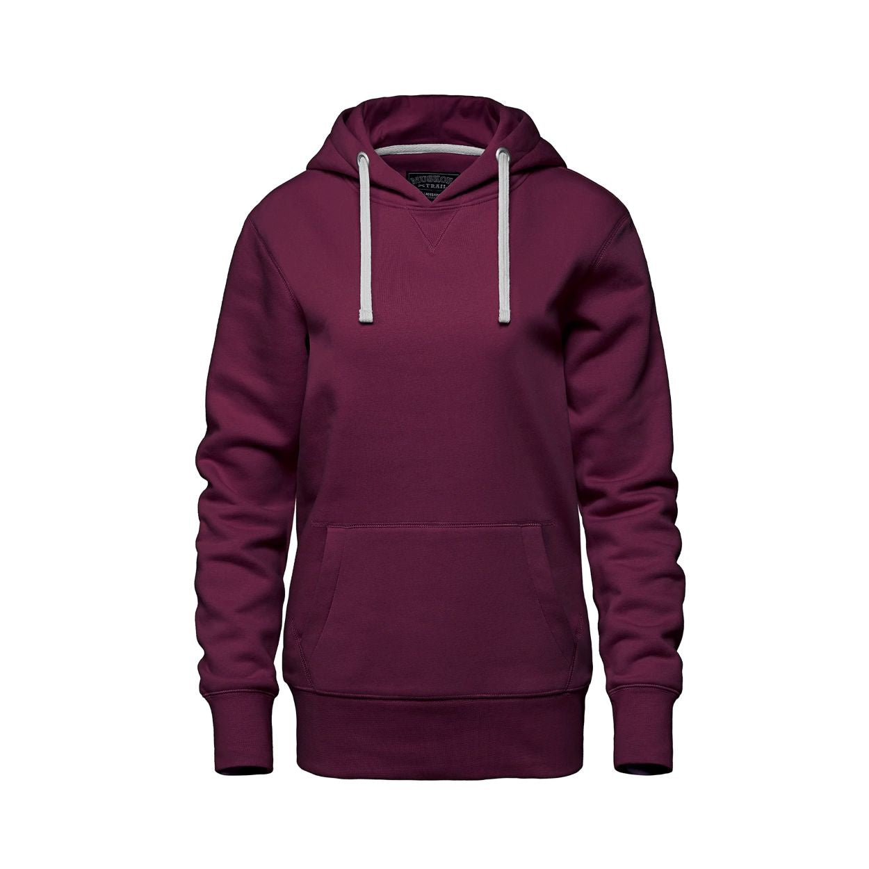 Burgundy sweater on a white background
