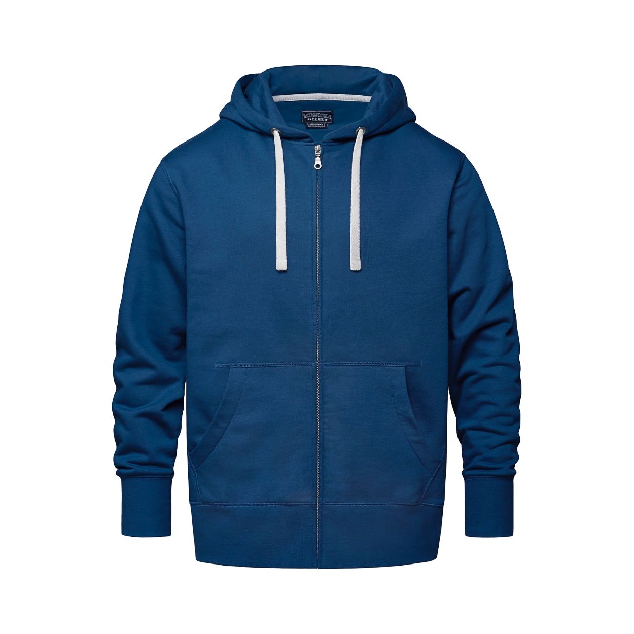 Blue sweater on a white background