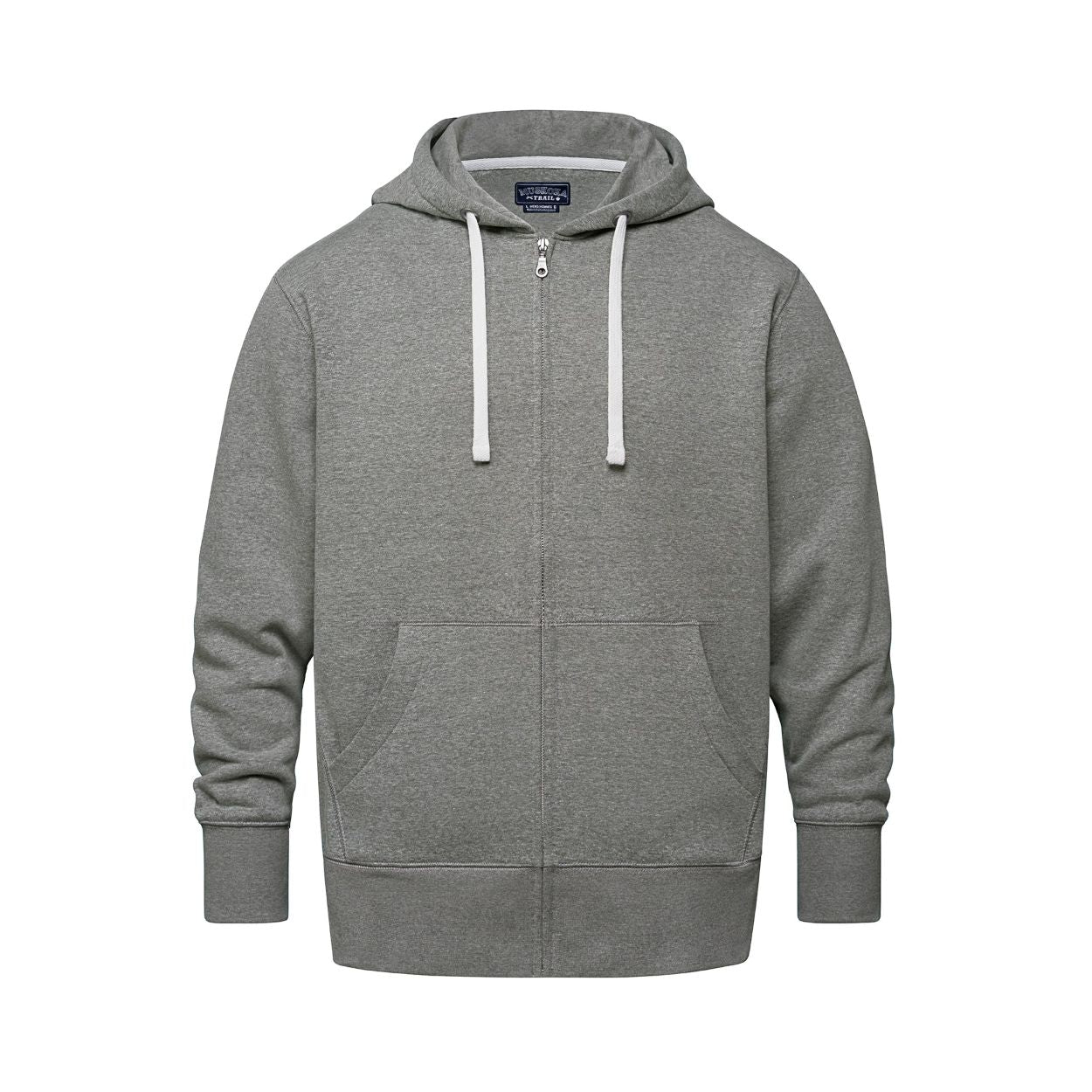 Mid grey sweater on a white background