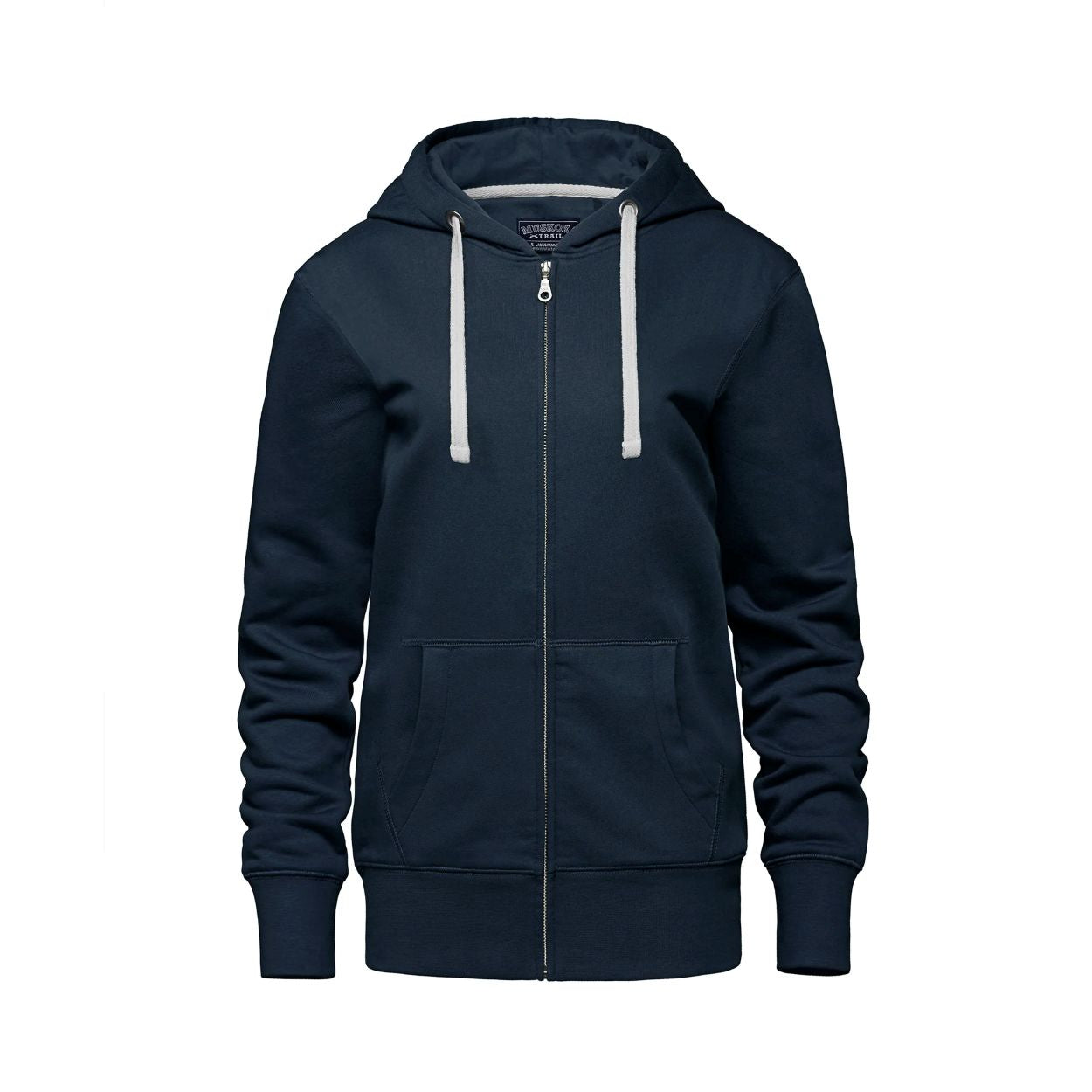 Navy sweater on a white background