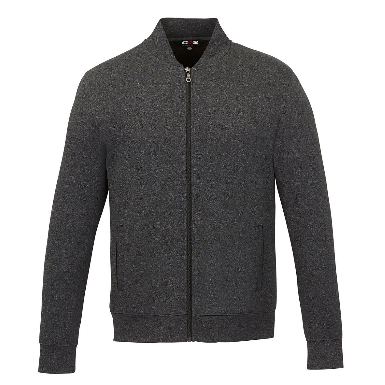 Charcoal sweater on a white background