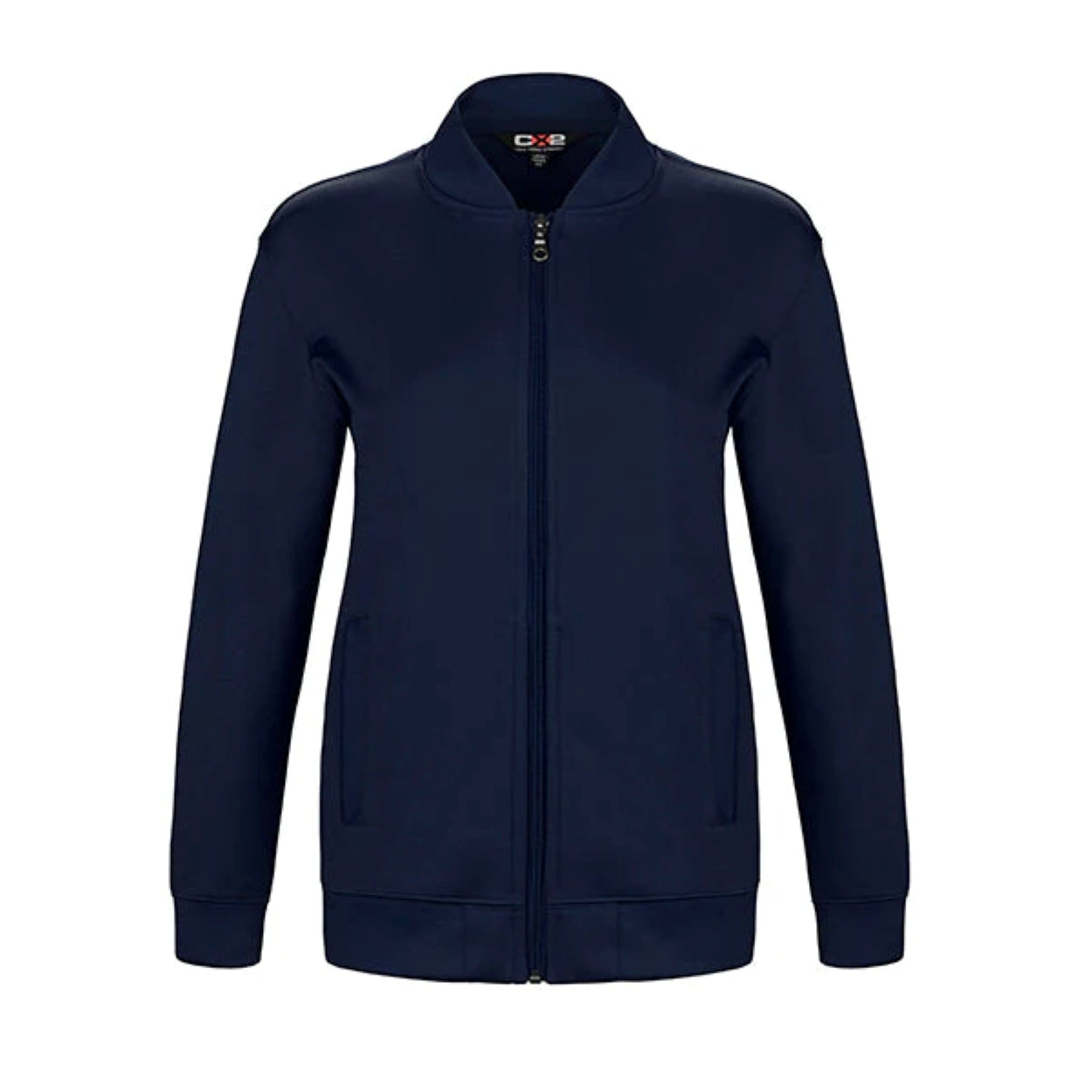 Navy sweater on a white background