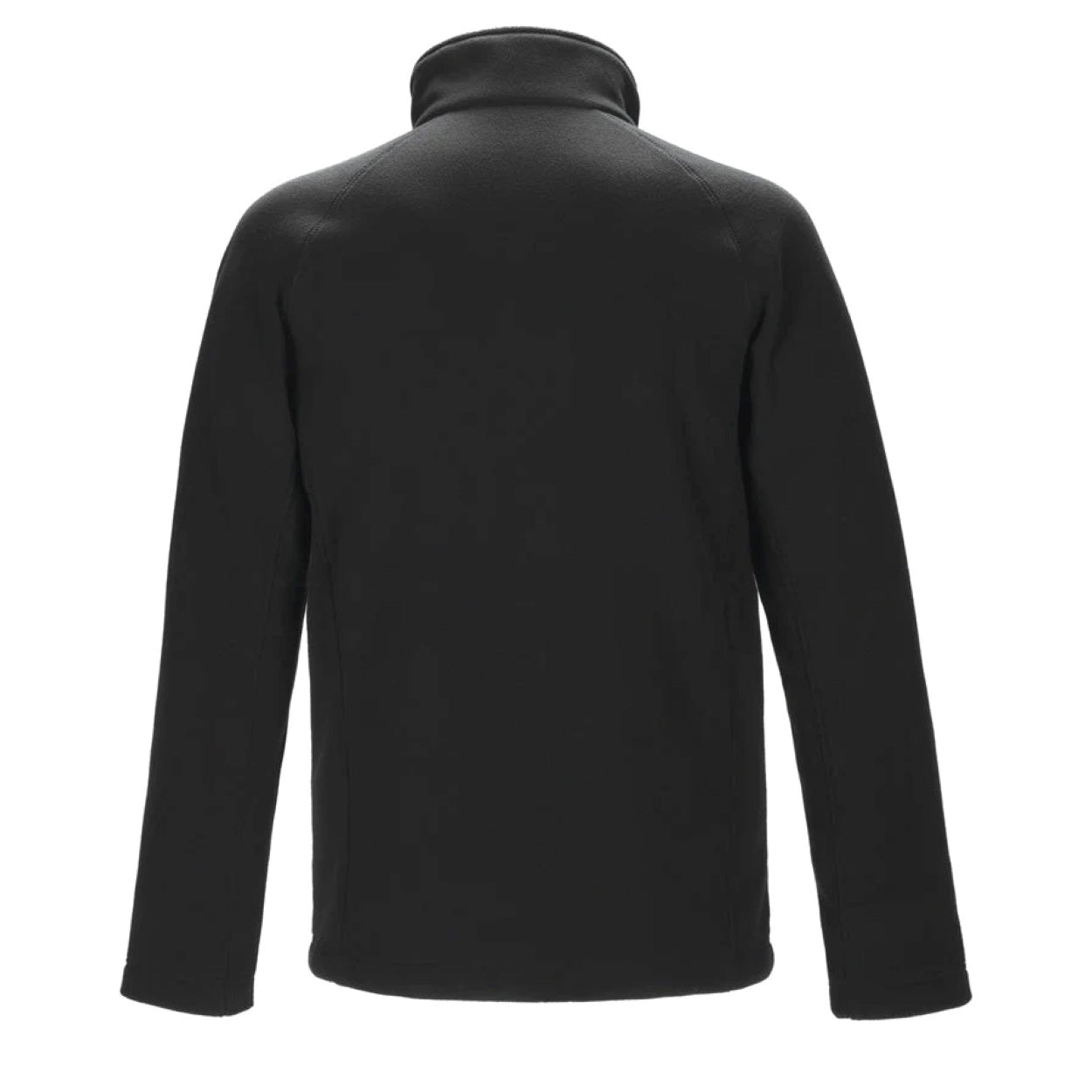 Black polar jacket on a white background