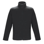 Black polar jacket on a white background