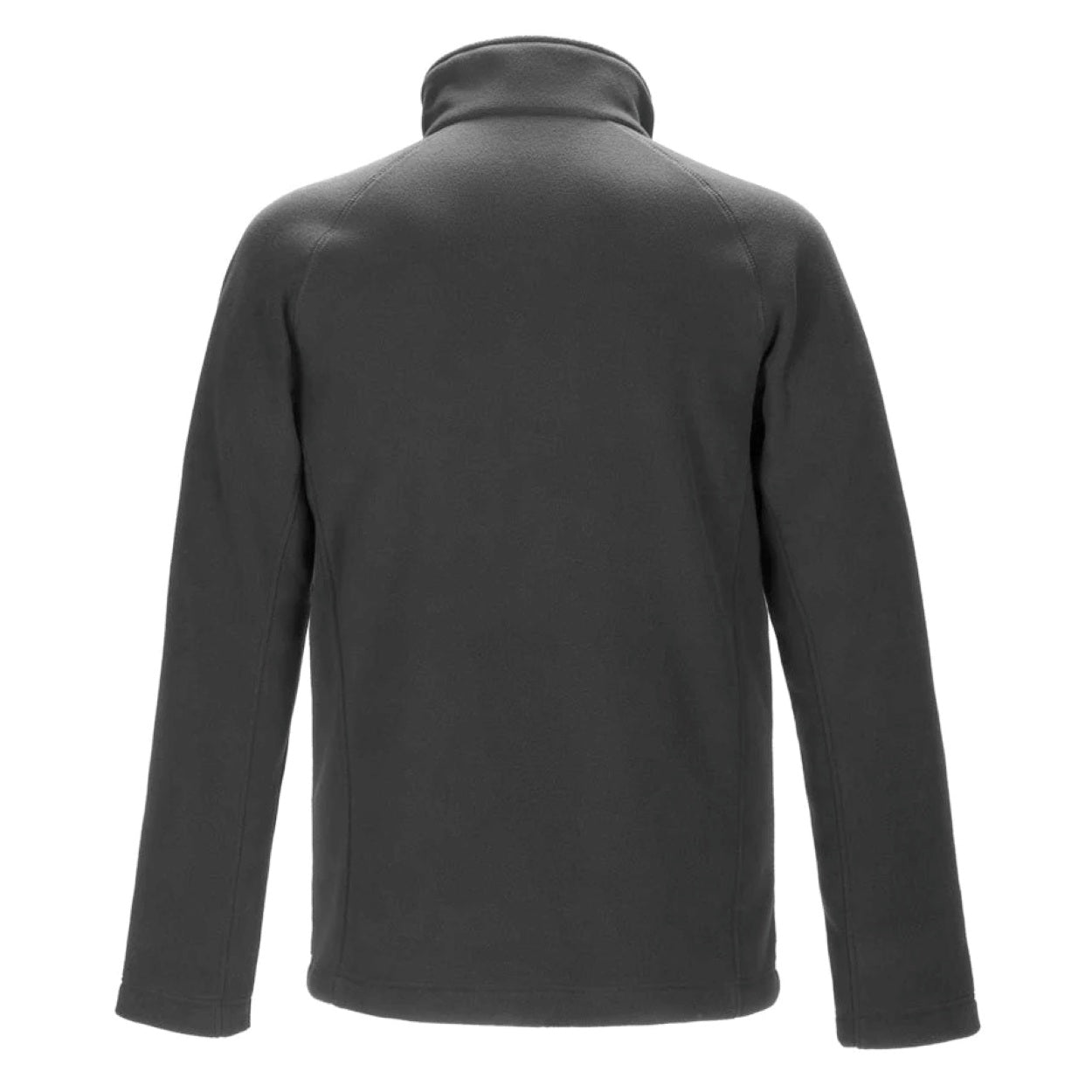 Dark charcoal polar jacket on a white background