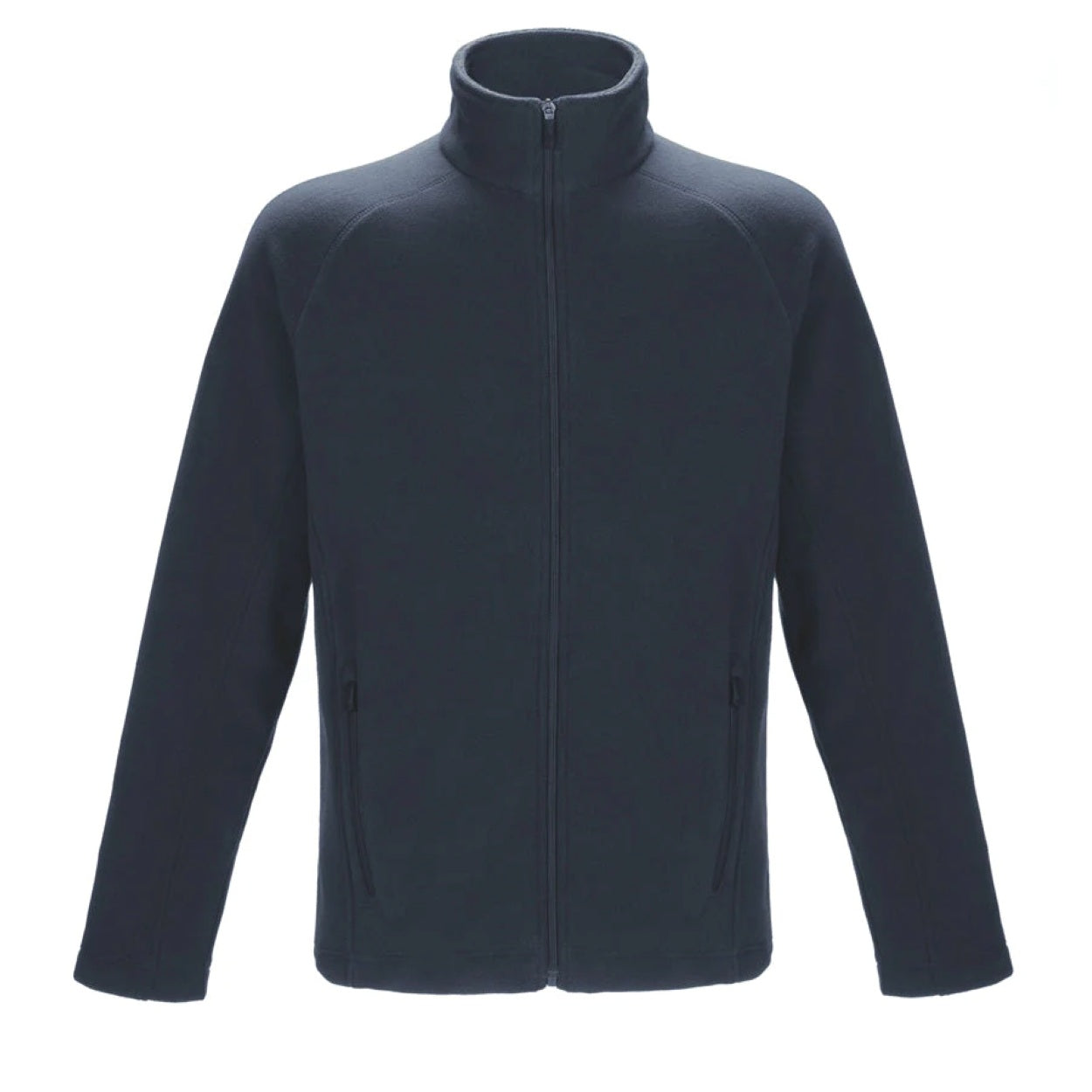 Navy polar jacket on a white background