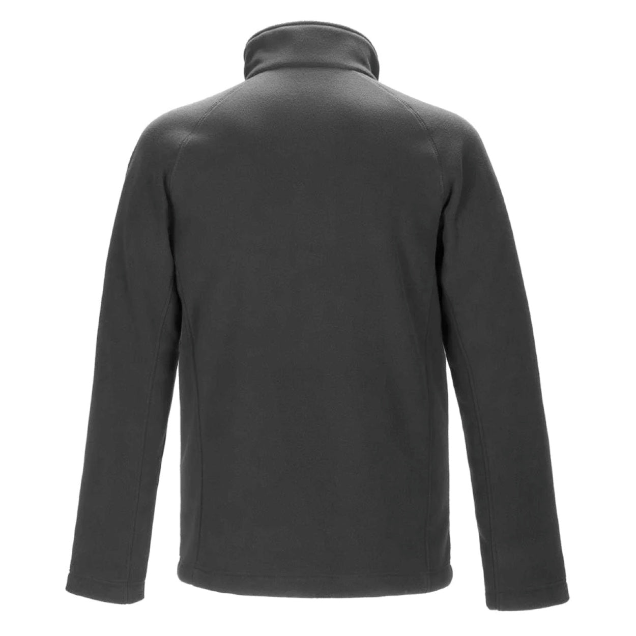 Dark charcoal polar jacket on a white background