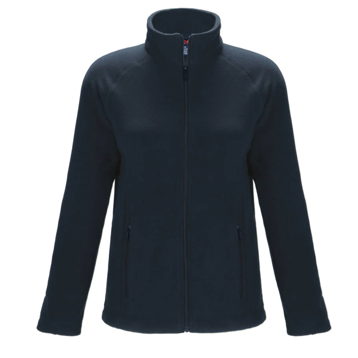Navy polar jacket on a white background