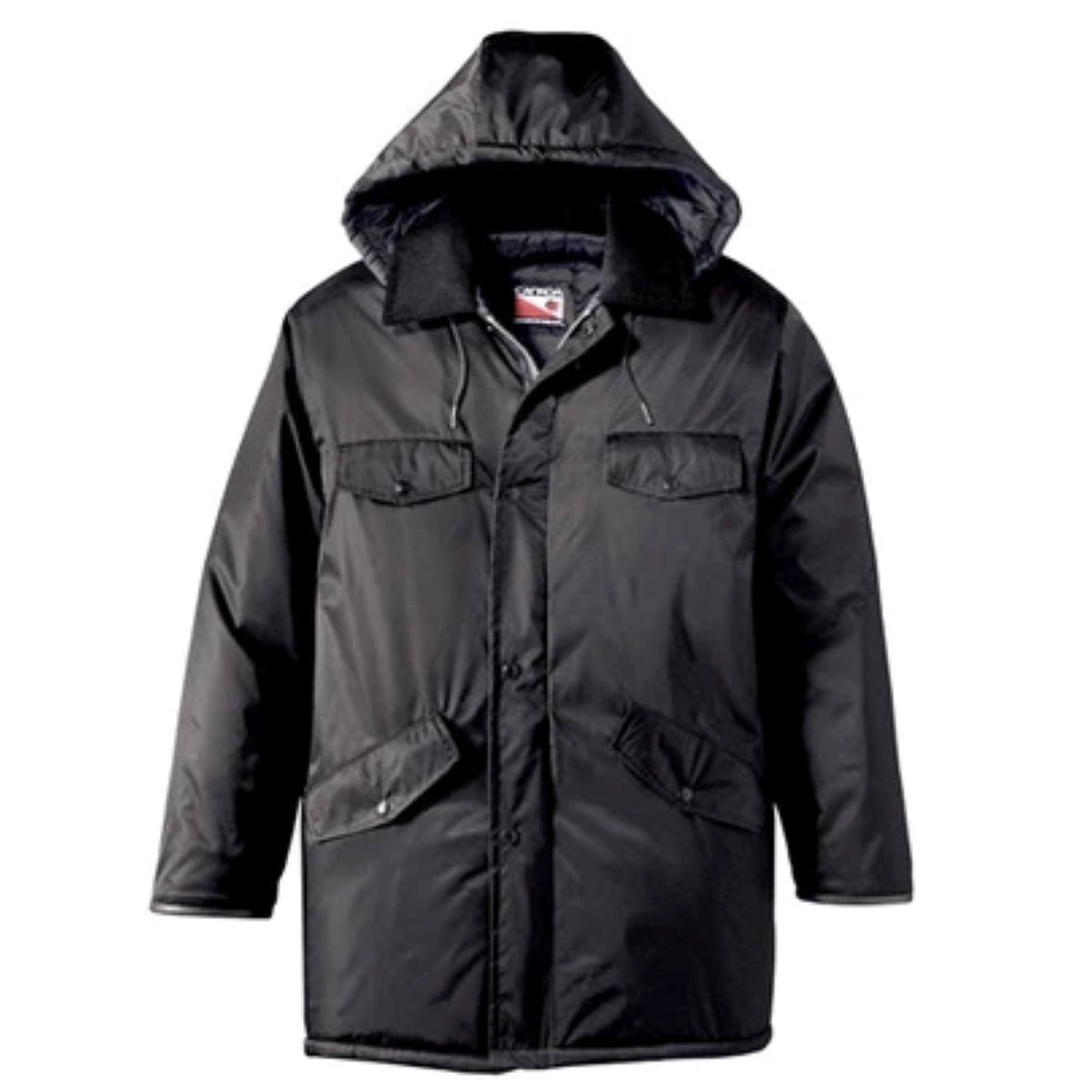 Black coat on a white background