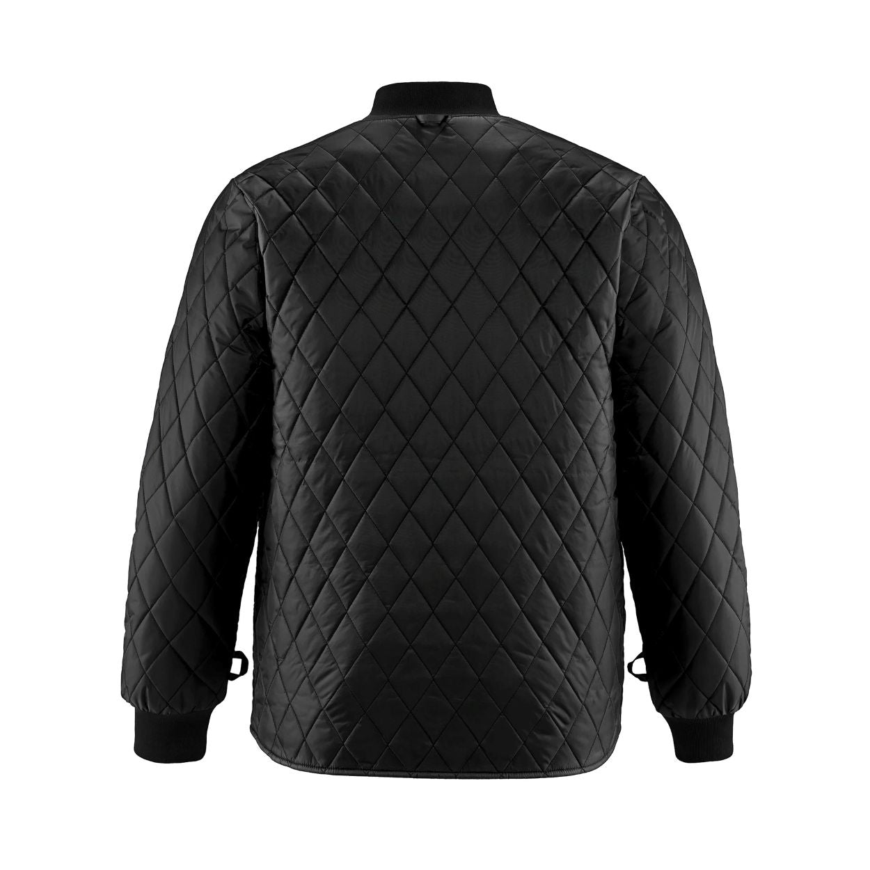 Black hybrid coat on a white background