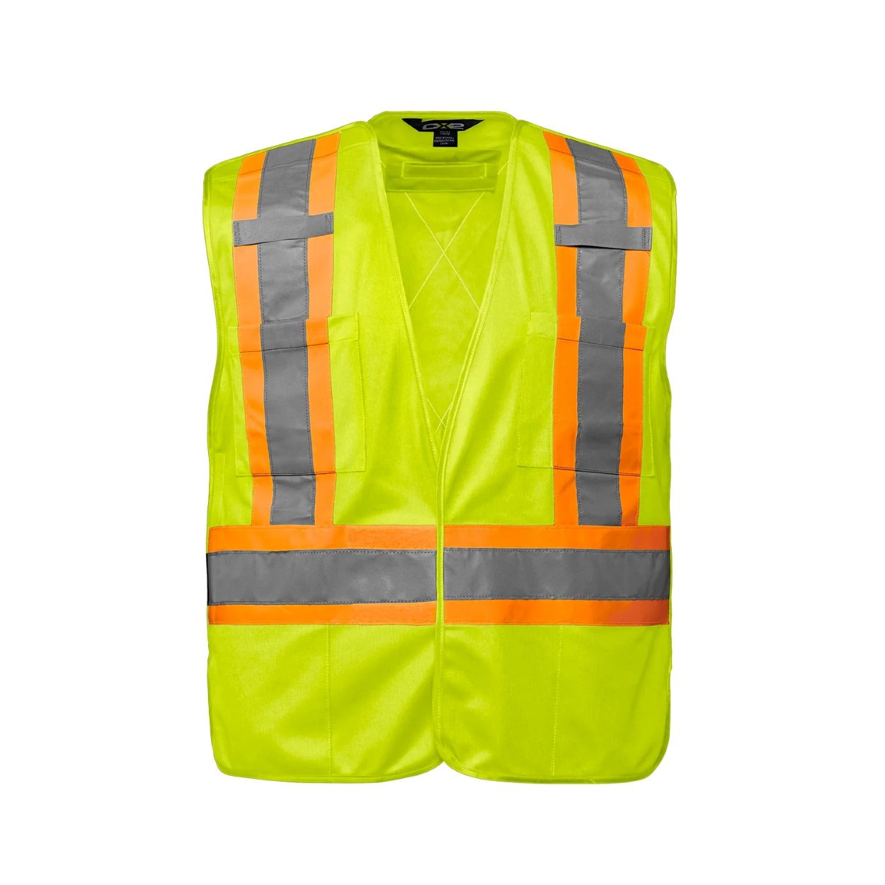 Hi-vis yellow vest on a white background