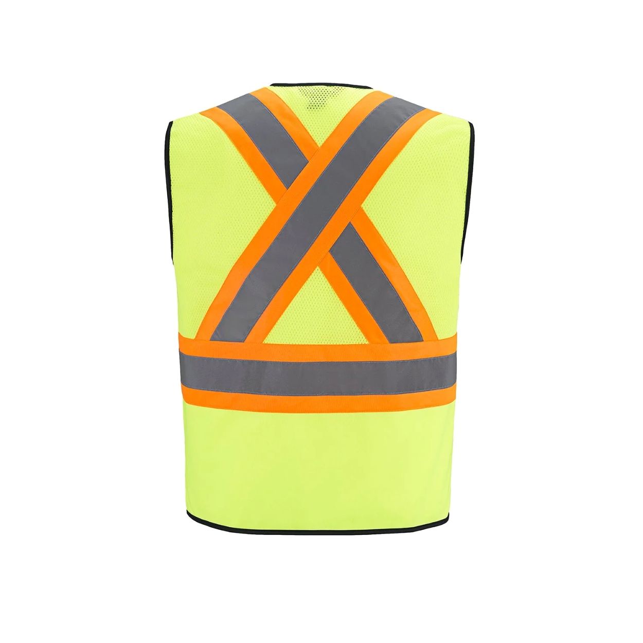 Hi-vis yellow vest on a white background