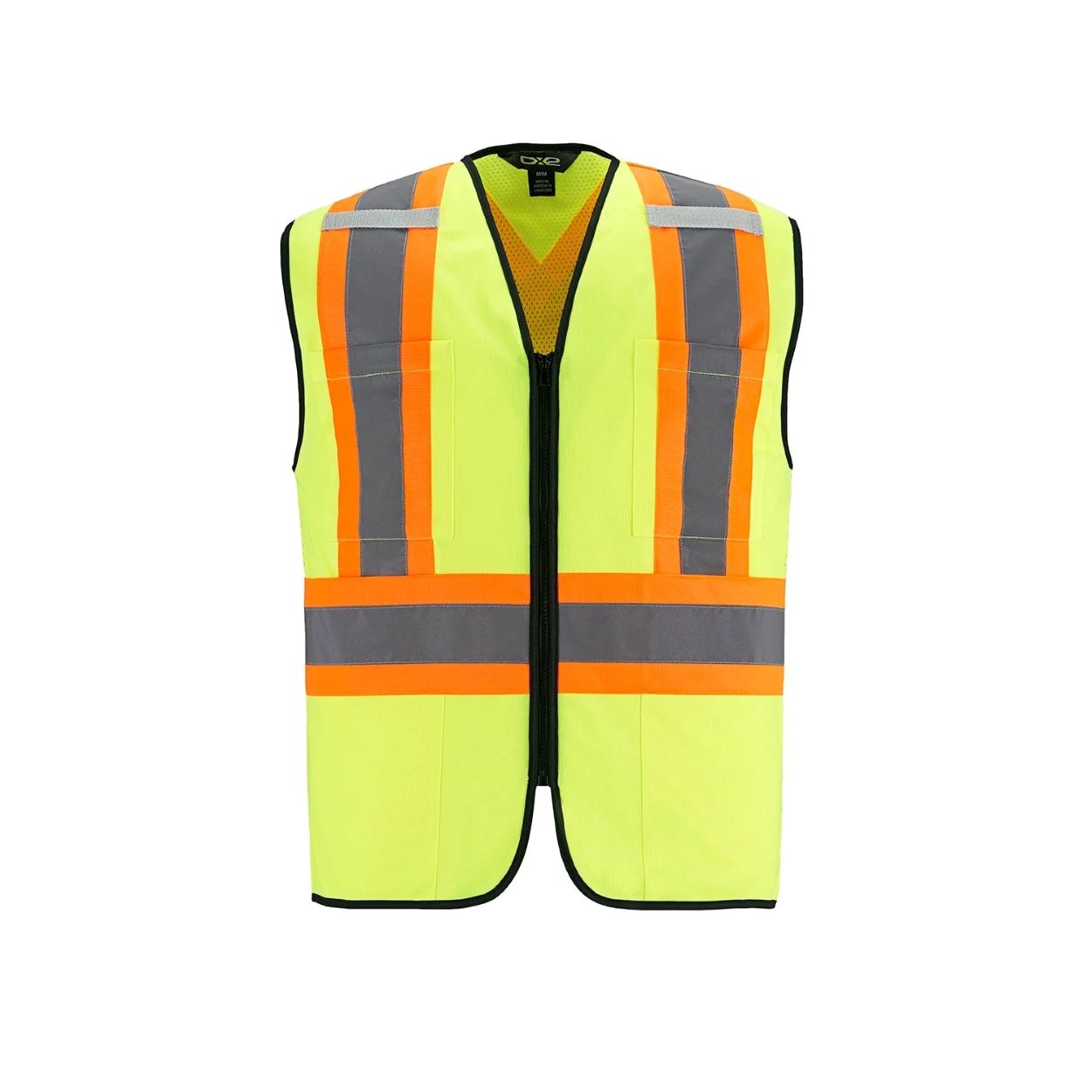 Hi-vis yellow vest on a white background