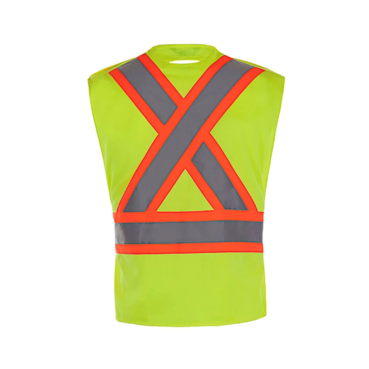 Hi-vis yellow vest on a white background