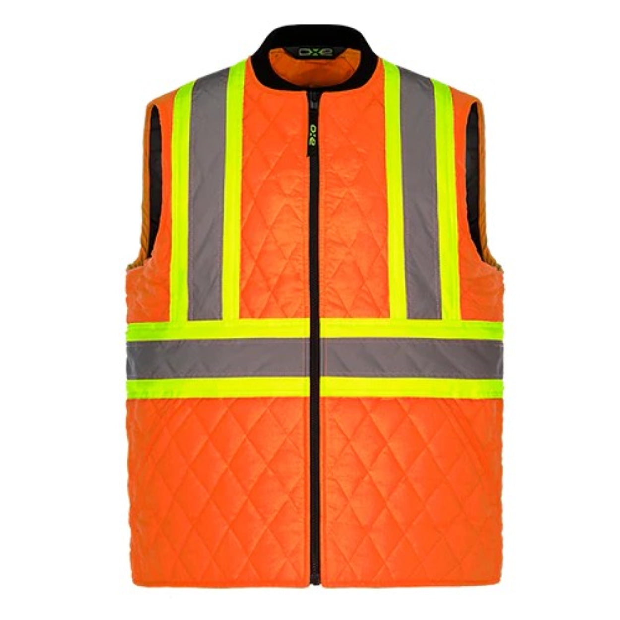 Hi-vis orange vest on a white background