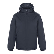Navy softshell jacket on a white background