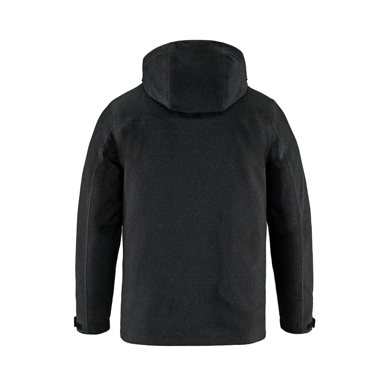 Black hybrid coat on a white background