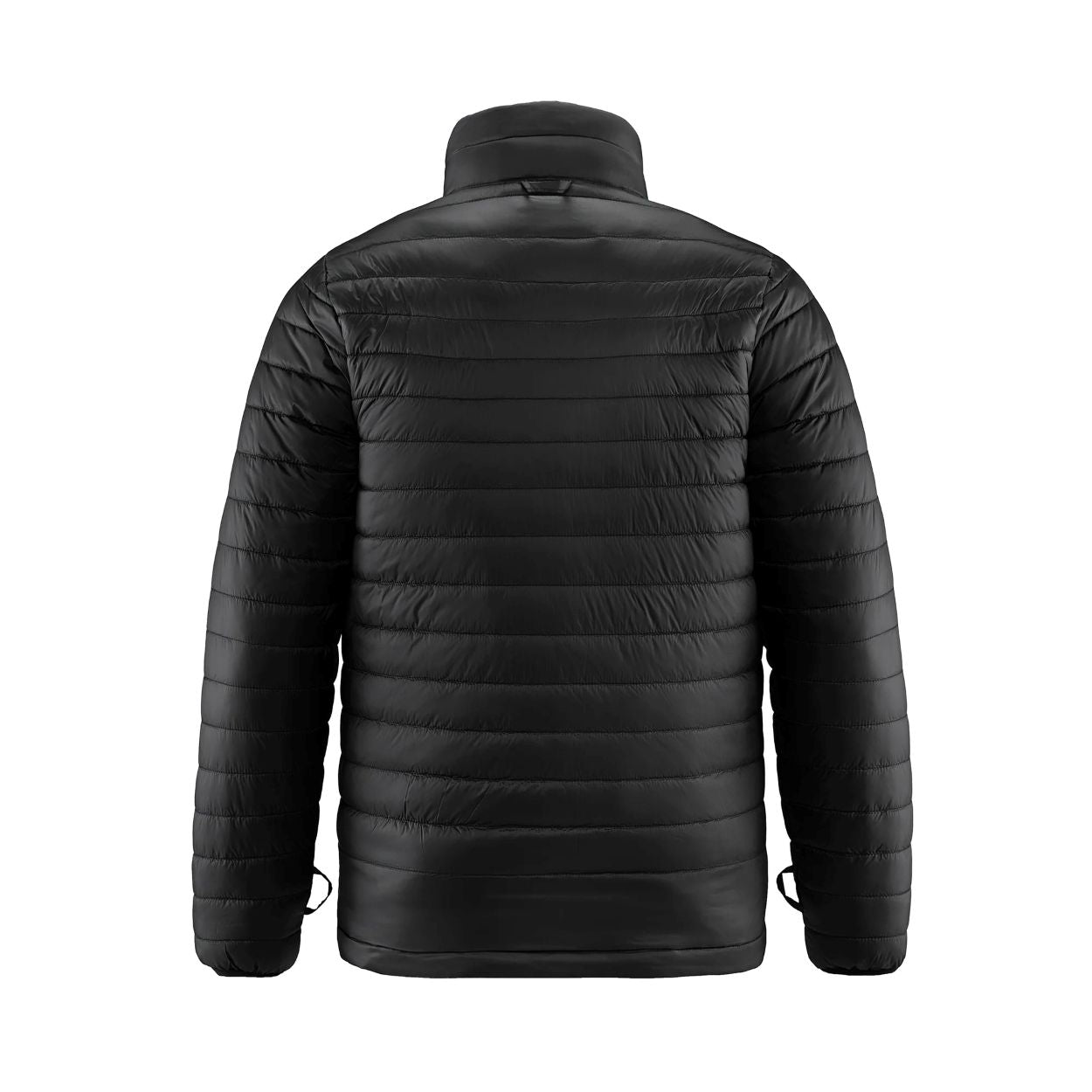 Black hybrid coat on a white background