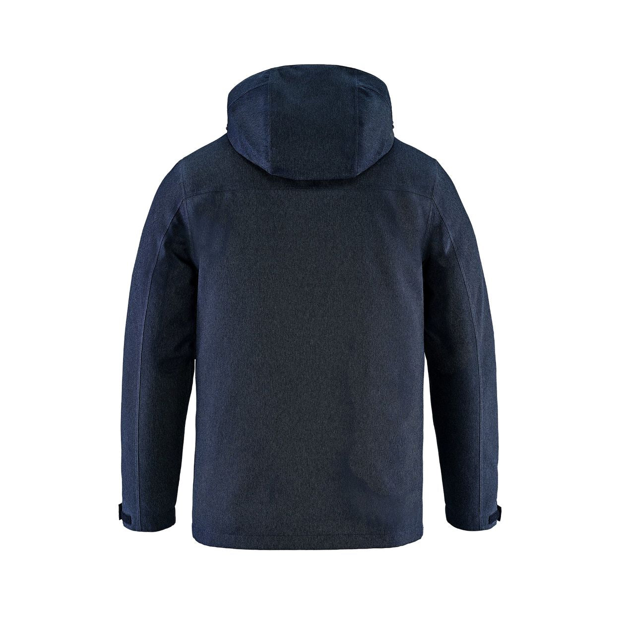 Navy hybrid coat on a white background