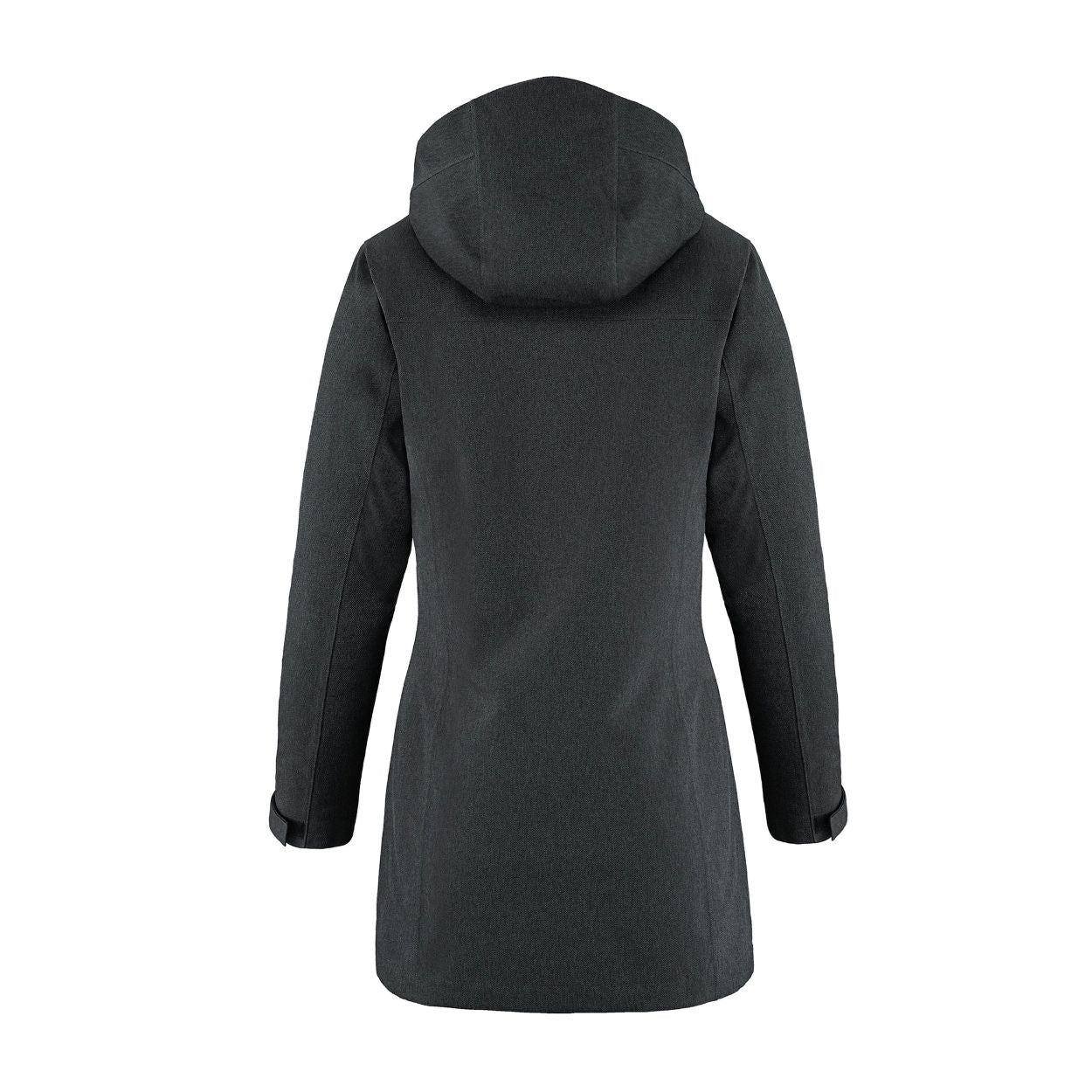Charcoal hybrid coat on a white background