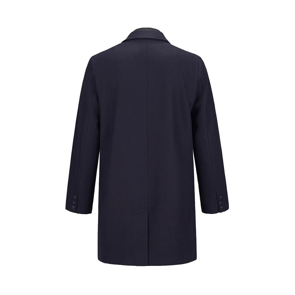 L06090 - Manteau Melton, « Regent », col amovible, unisexe