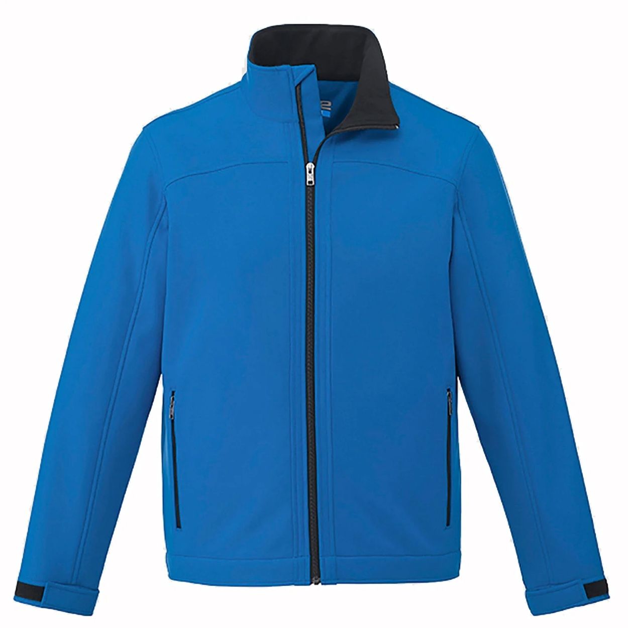 Cobalt softshell jacket on a white background