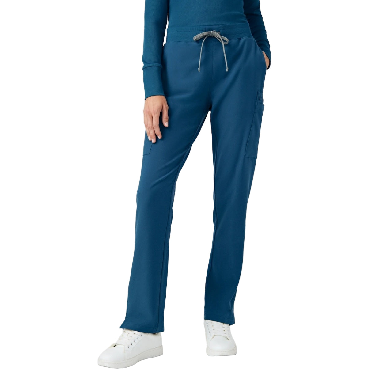 Caribbean scrub pants on a white background