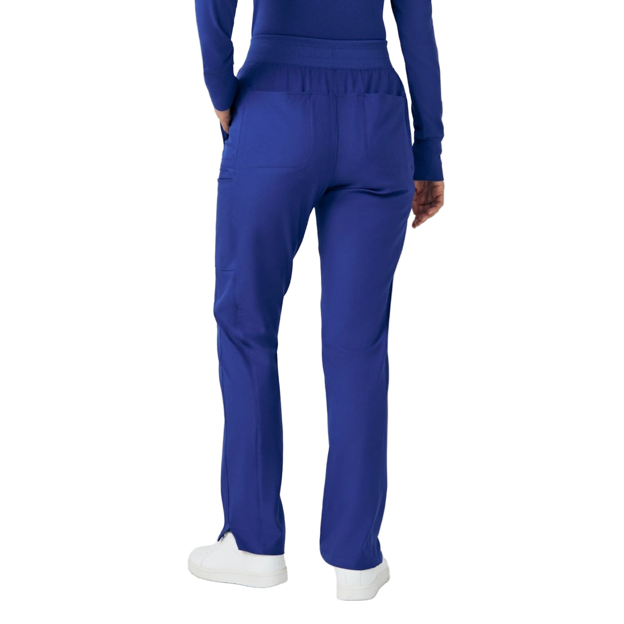 Galaxy scrub pants on a white background