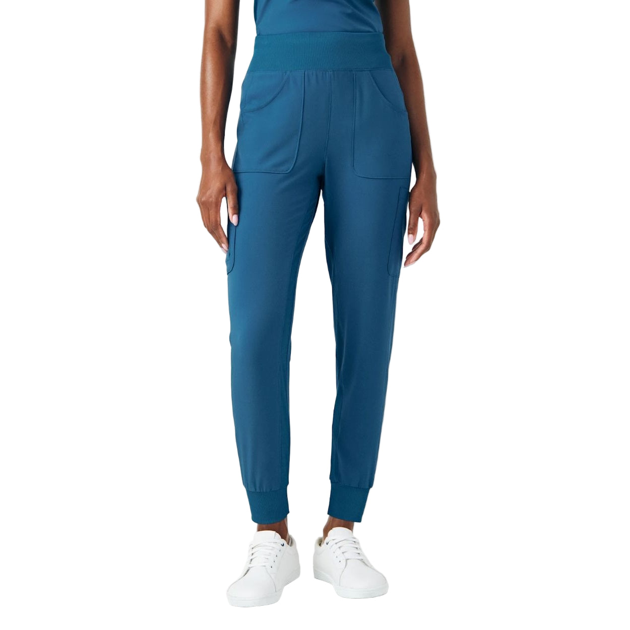 Caribbean scrub pants on a white background