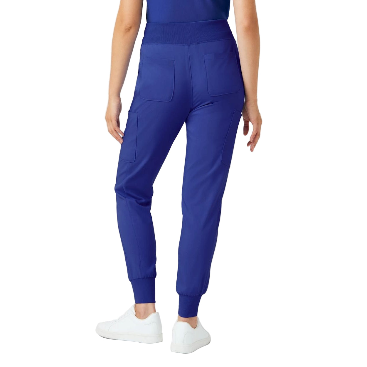 Galaxy scrub pants on a white background