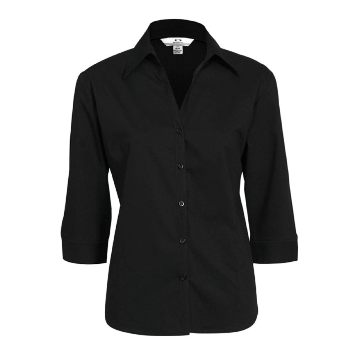 Black shirt on a white background