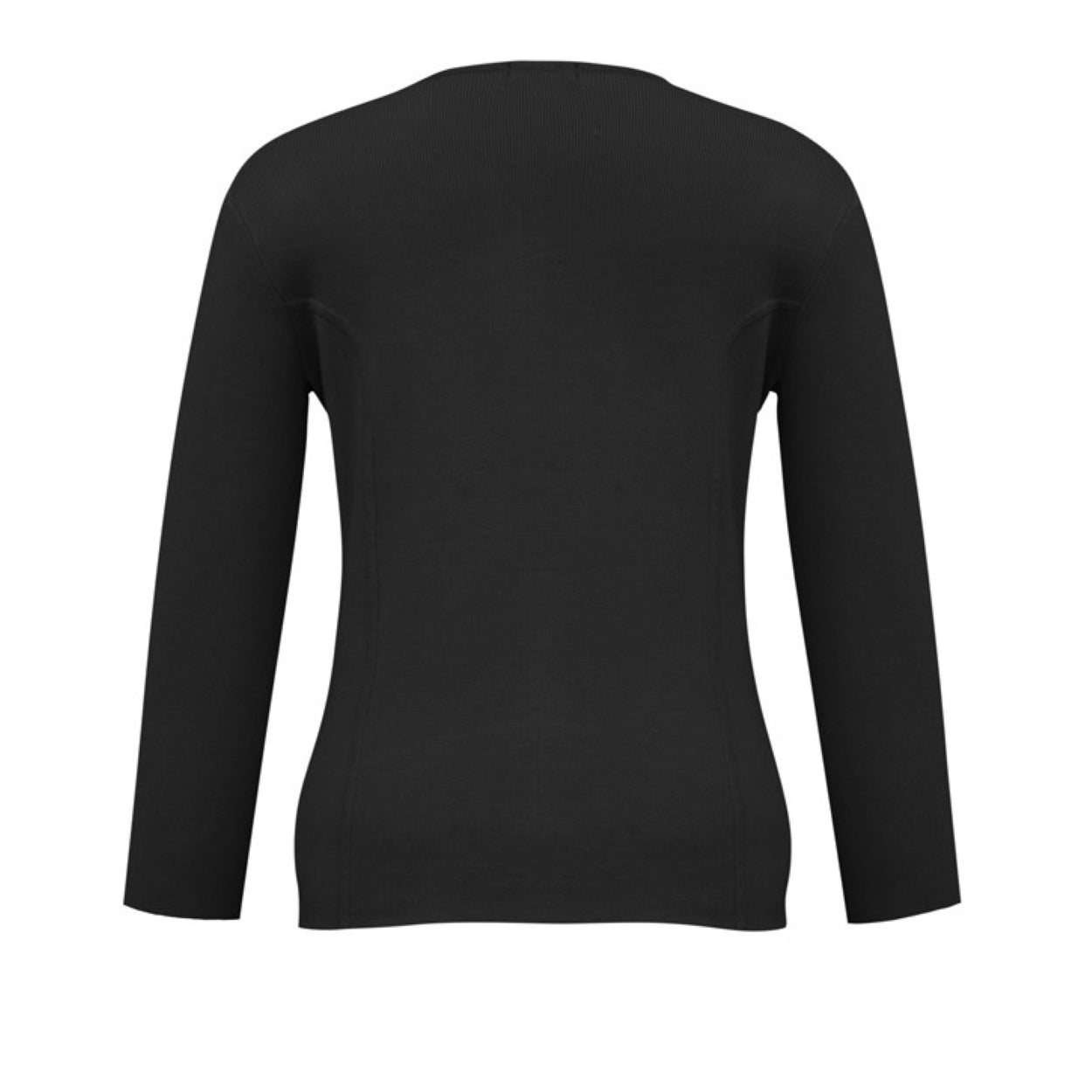 Black cardigan on a white background