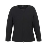 Black cardigan on a white background