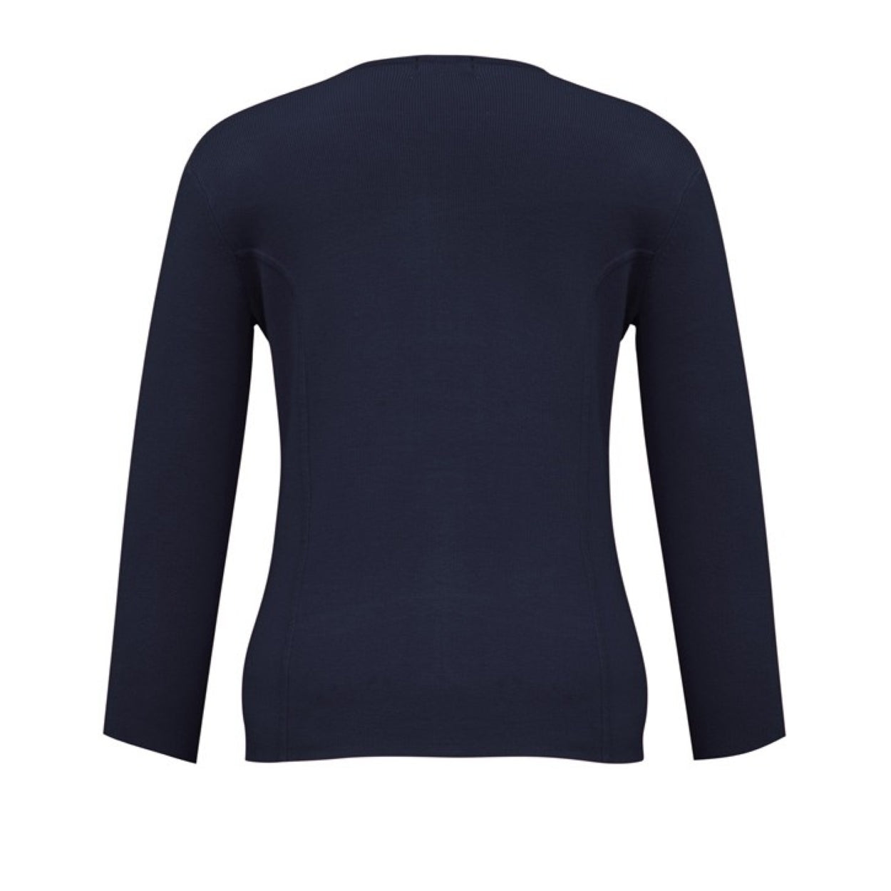 Navy cardigan on a white background