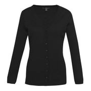 Black cardigan on a white background