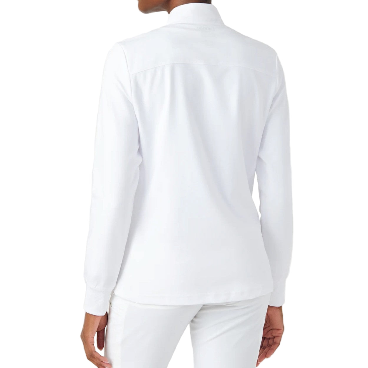White scrub jacket on a white background