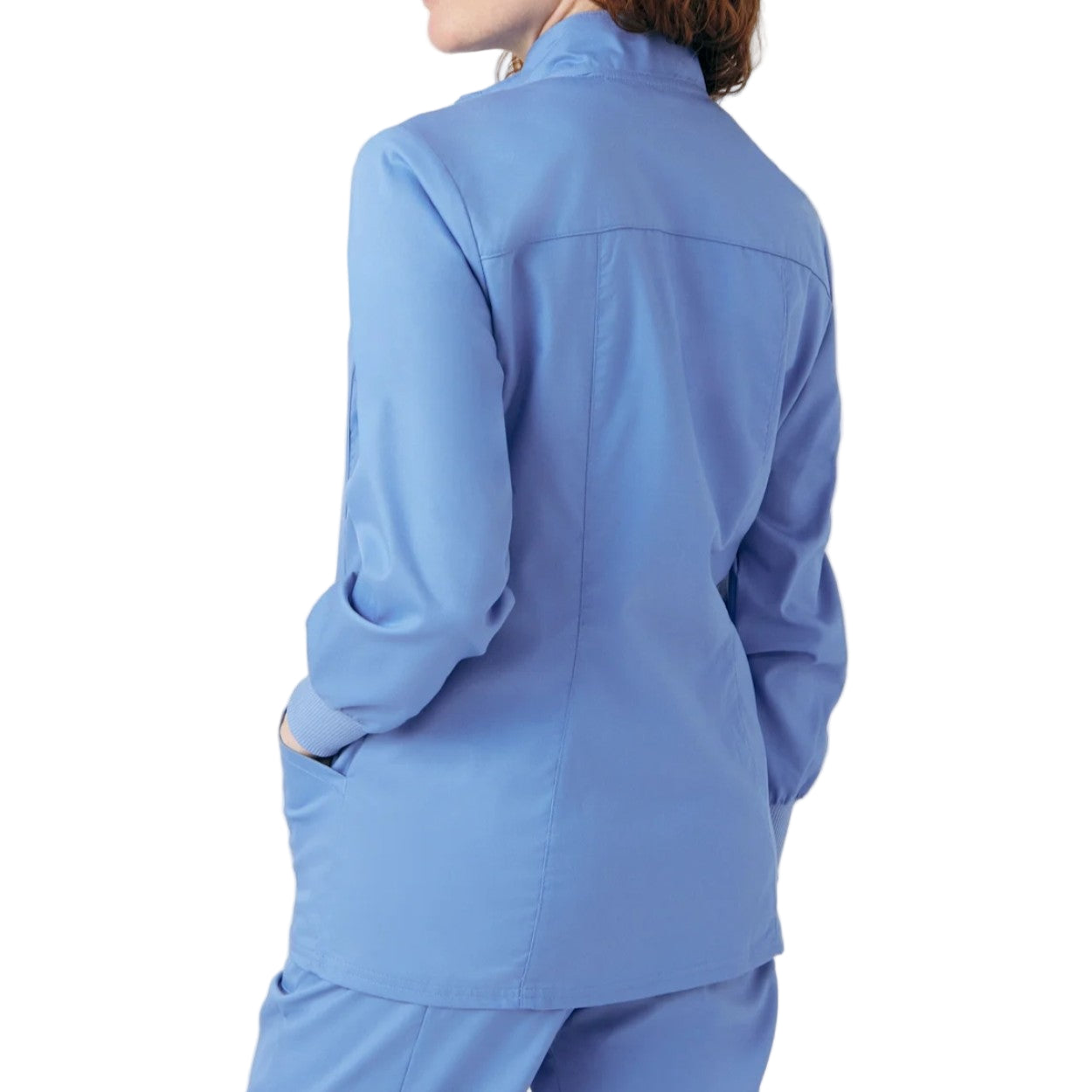Ceil scrub jacket on a white background
