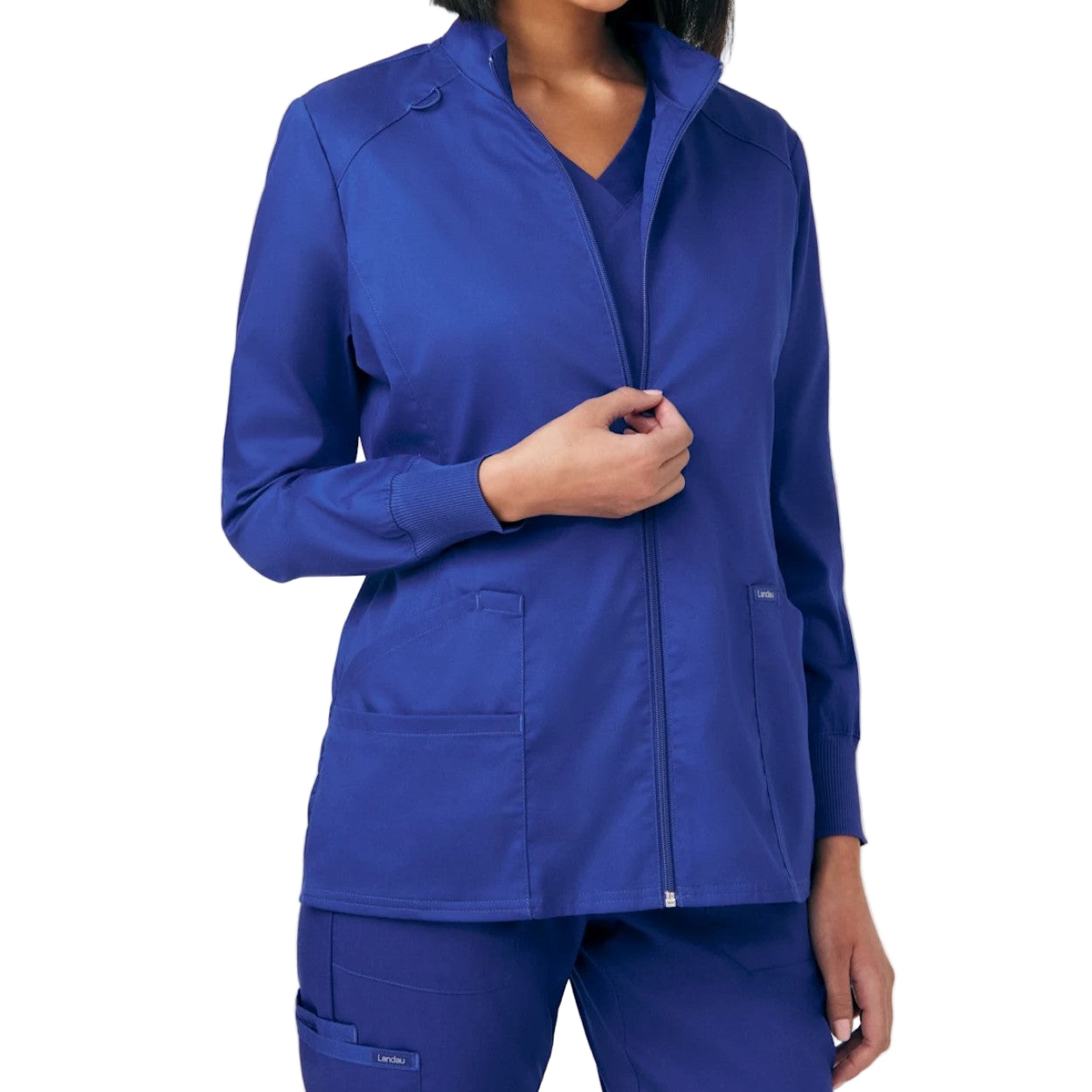 Galaxy scrub jacket on a white background