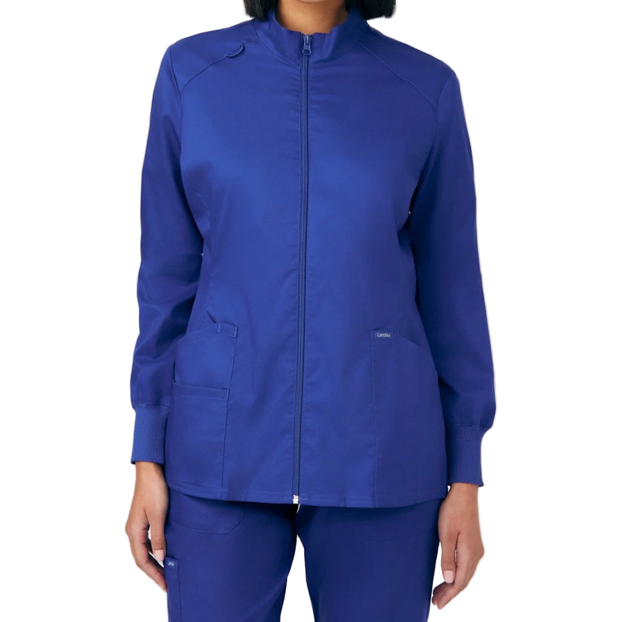 Galaxy scrub jacket on a white background