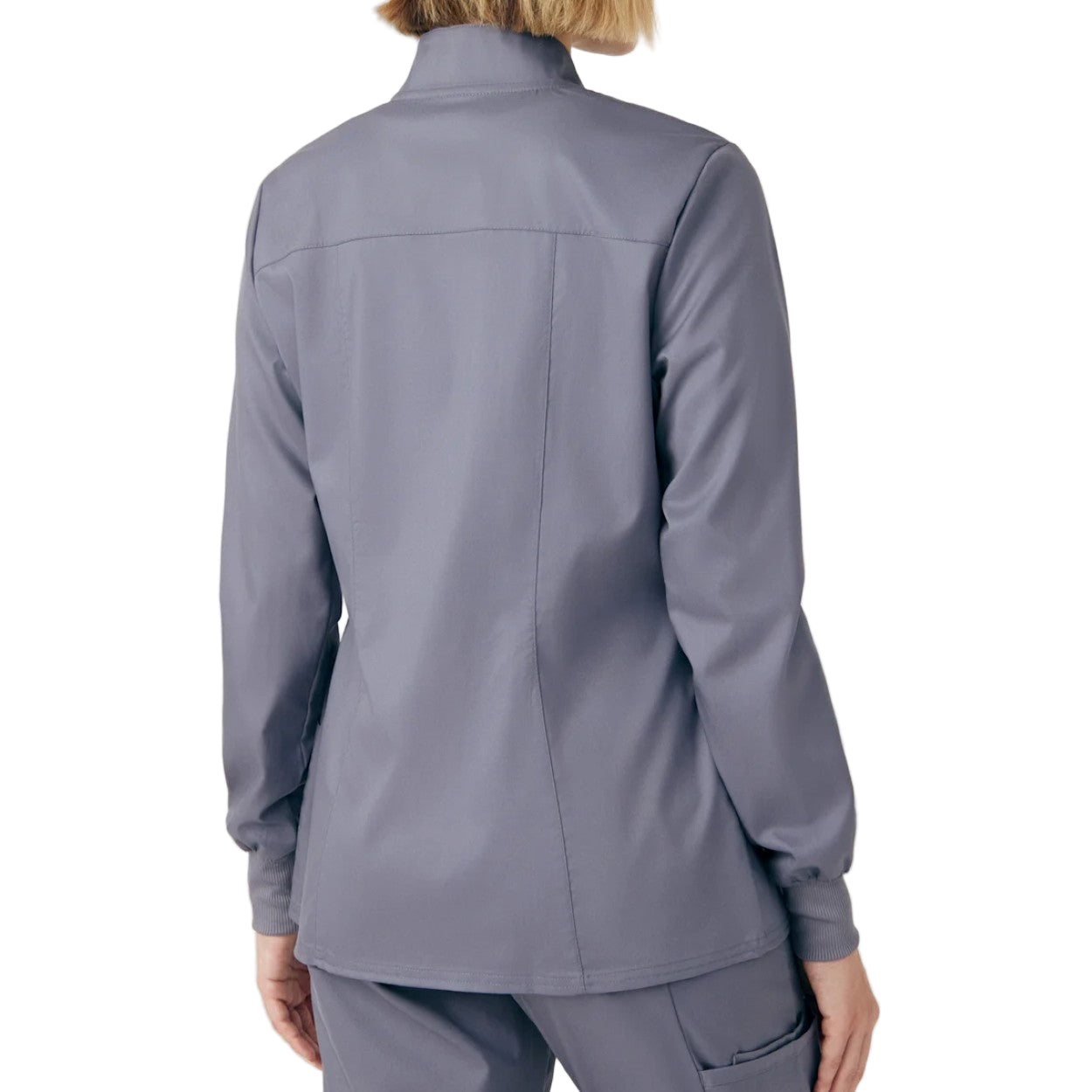 Steel scrub jacket on a white background