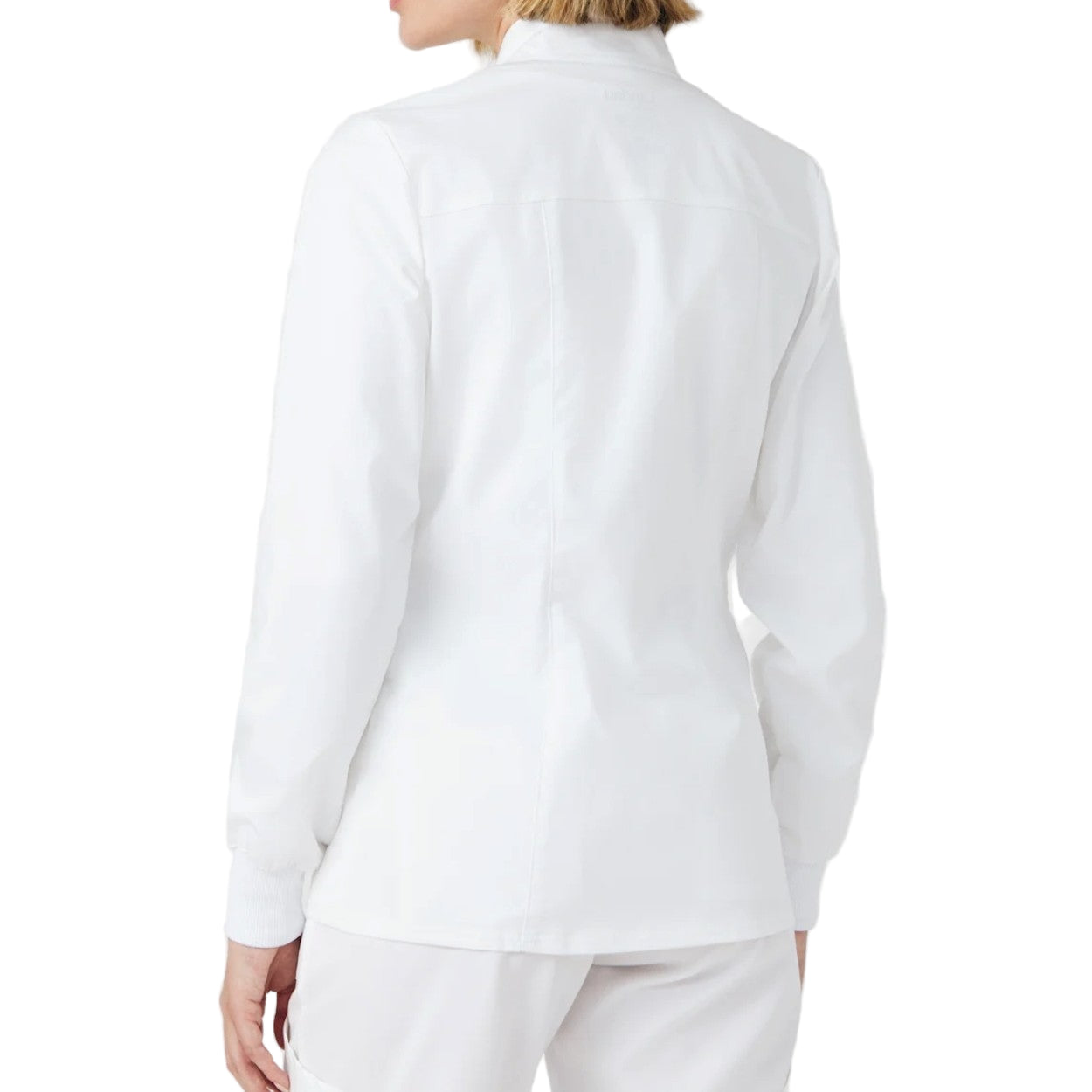 White scrub jacket on a white background
