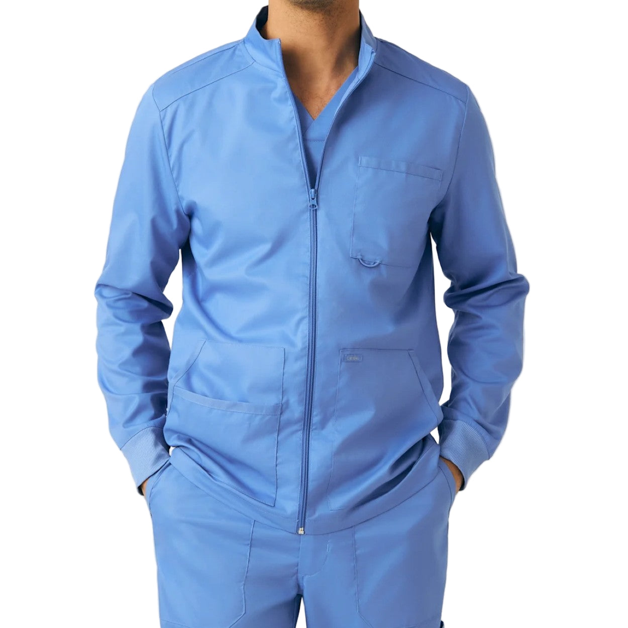 Ceil scrub jacket on a white background