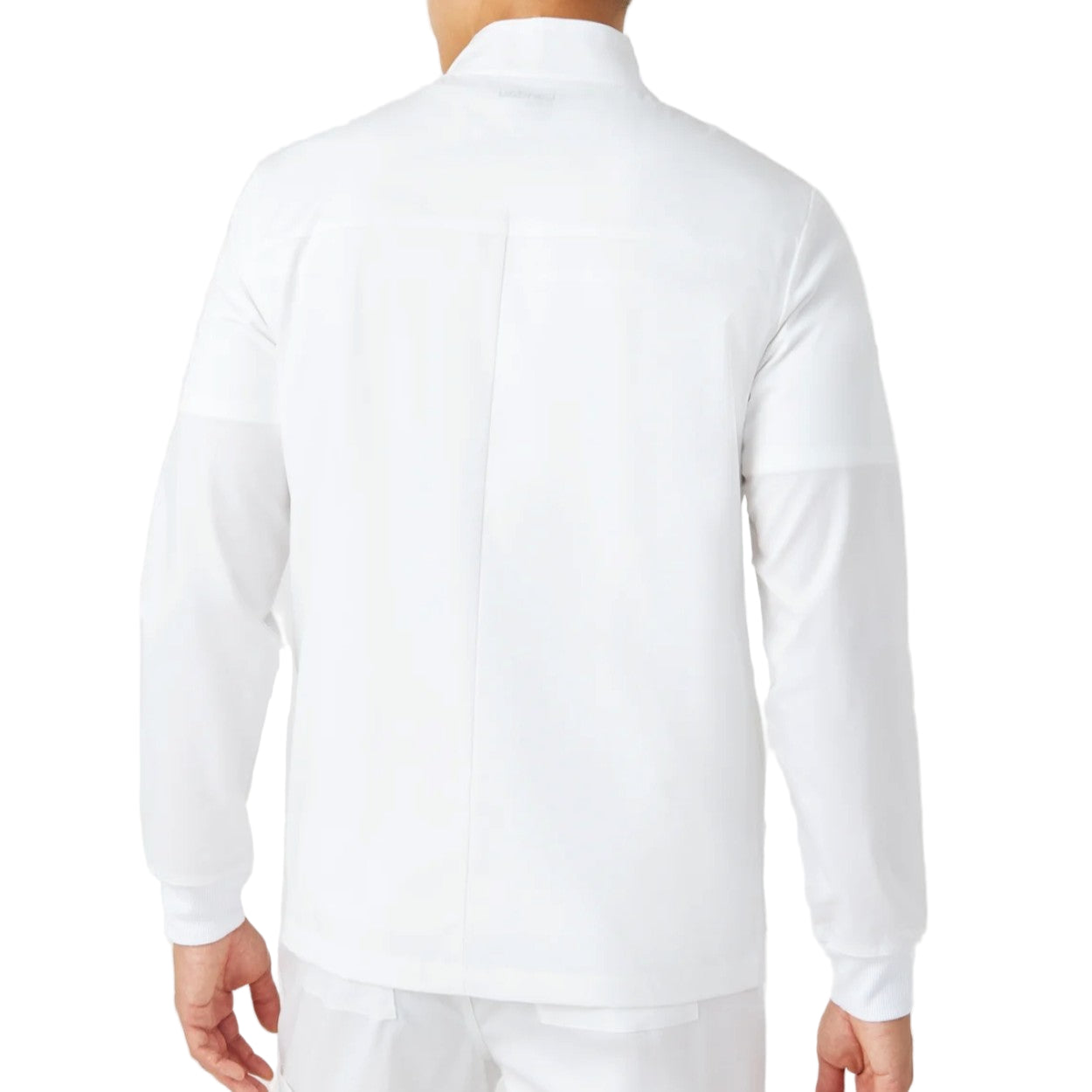 White scrub jacket on a white background