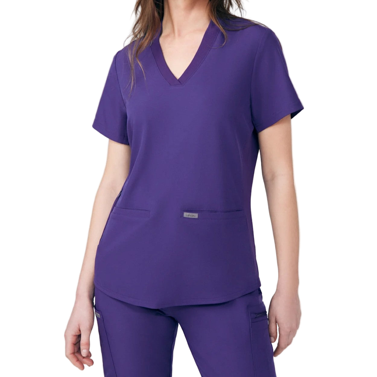 Grape scrub top on a white background