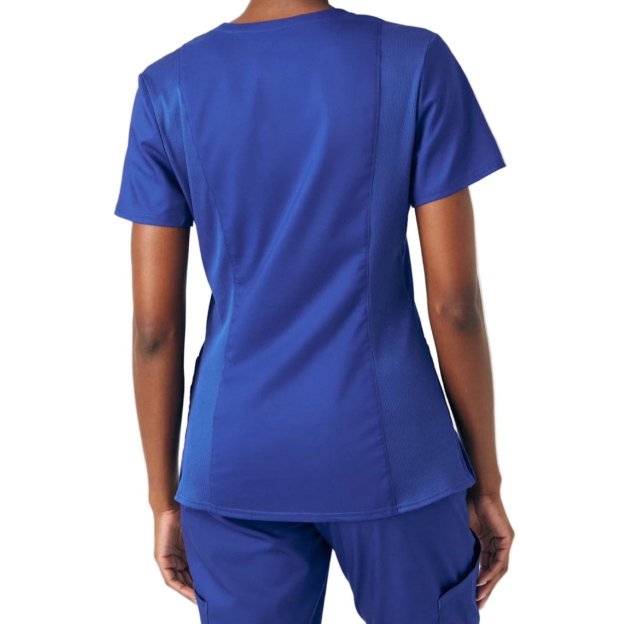 Galaxy scrub top on a white background