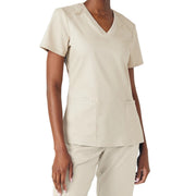 Sandstone scrub top on a white background