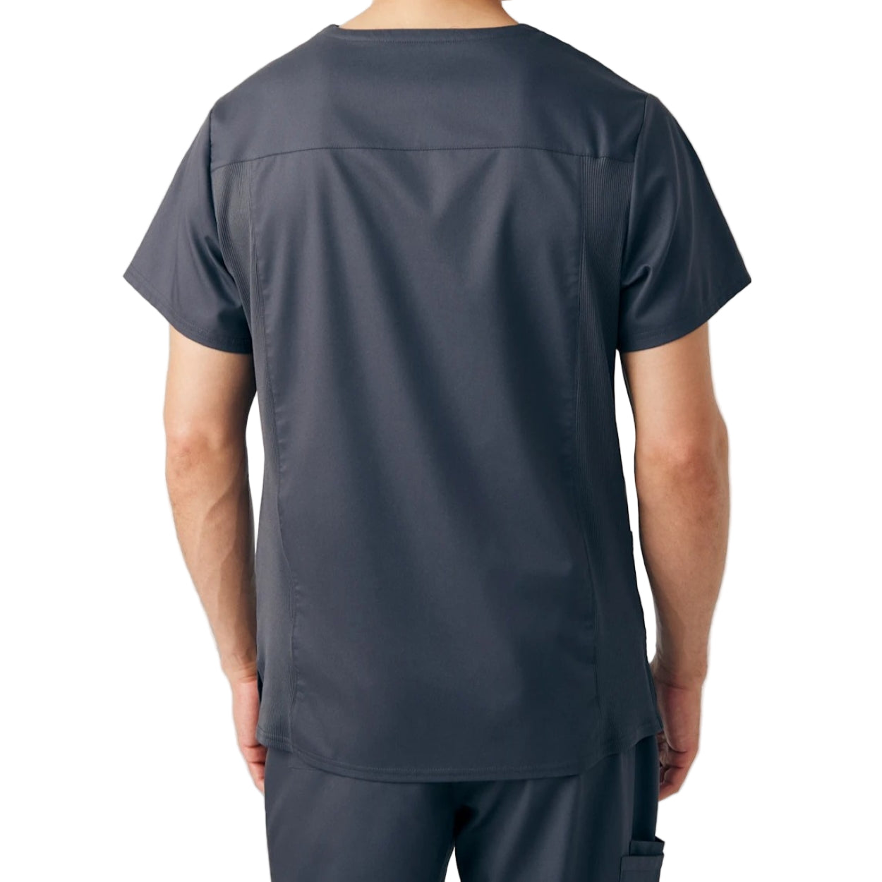 Graphite scrub top on a white background